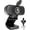 BLACK, variant on Webcam 1080p, Live Streaming Camera with Stereo Microphone, PC Desktop or Laptop Webcam with 110 View Angle, for 2, Video Calling, Recording, Conferencing, Streaming, Gaming