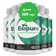 (5 pack) Exipure Diet Pills, Advanced weight loss Supplements 300 capsules