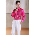 thumbnail image 1 of Camisa con lentejuelas para hombre, disfraz de actuación, disfraz de coro para adultos, disfraz de escenario, actuación de baile, camisa de manga larga, 1 of 5