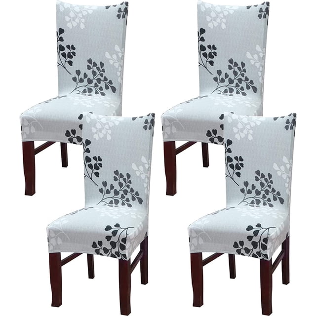 4 Pack Chair Covers Universal Removable Washable Spandex Stretch Slipcovers Chair Protective Cover Chair Covers for Dining Room, Hotel, Banquet, Ceremony