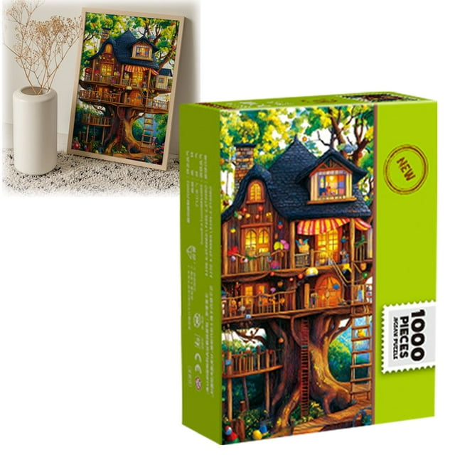 Puzzle For Adults 1000 Pieces,1000 Pieces Of Paper Oil Painting Puzzle Intelligence Puzzle And Decompression Toy