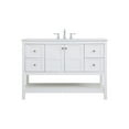 thumbnail image 3 of 48 inch Single Bathroom Vanity in White, 3 of 8