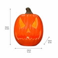 thumbnail image 7 of Halloween Large Pumpkin Decoration, Halloween Jack O Lantern Pumpkin Light with Glowing Cutout Design, Pumpkin Ornament for Indoor Outdoor Party Holiday Display Decor, 7 of 7