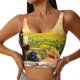 thumbnail image 1 of Balery Red Wine Glasses Sujetadores deportivos con espalda cruzada para mujer, acolchados, sin costuras, de alto impacto, ideales para yoga, gimnasio, entrenamiento y fitness.-Small, 1 of 8
