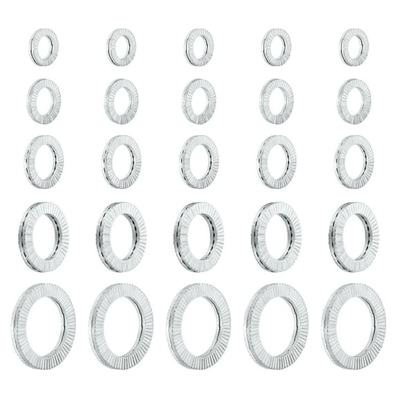 Uxcell Wedge Locking Washers for M8/M10/M12/M16/M20 Bolts, 90 Pack Manganese Steel