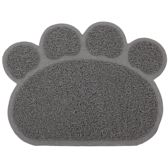 Miangastore Tapis pour Animaux de Compagnie Gris PVC Anti-Fuite Design Simple Usage Intérieur 2 Pcs