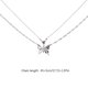thumbnail image 3 of Trend Elegant Butterfly Pendant Necklace Crystal Metal Silver Color Multi-layered Necklace for Women Jewelry Gift, 3 of 4