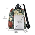 thumbnail image 3 of FORMRS Women's Travel Backpack Purse Anti-theft Hidden Pockets Casual Shoulder Bag, Christmas Blooms, 3 of 7