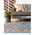 thumbnail image 4 of Rugs.com Yasmin Collection Rug – 9' x 12' Light Blue Medium Rug Perfect For Living Rooms, Large Dining Rooms, Open Floorplans, 4 of 4