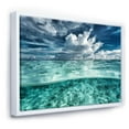 thumbnail image 1 of Designart Amazing Underwater Seascape And Clouds FLOAT FRAME WALL ART, 1 of 4