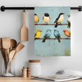 thumbnail image 2 of Colorful Birds Kitchen Towel Dish Cloths Set of 4, Microfiber Soft Kitchen Hand Towels, Spring Animal Modernism Painting Art Absorbent Quick Drying Dishcloths 18 x 28 Inches, 2 of 8