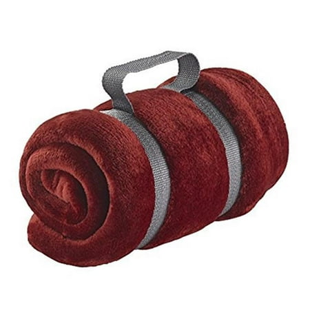 Microplush Travel Blanket, Burgundy