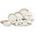 thumbnail image 3 of Lorenzo Import Isabella 57-Piece Wavy Porcelain Dinnerware Set, 3 of 4