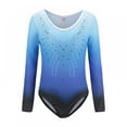 thumbnail image 1 of Girls Ballet Leotard Dancewear, Long Sleeve Gym Suit Onesies Training Suit for Dance, Gymnastic, 1 of 8
