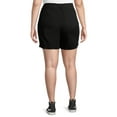 thumbnail image 3 of A3 Women's Plus Size Elastic Waistband 7 Inch Pull On Shorts, 3 of 6