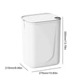 thumbnail image 3 of Contenedor Basura Con Sensor Automático Gran Capacidad 20 L Suministros Baño (blanco), 3 of 8