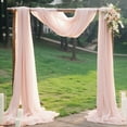 thumbnail image 6 of Elegant Rusts Pearls Chiffons Arch Backdrop Reusable Reception Hall Curtain for Wedding Backdrops and Event Decorations, 6 of 9