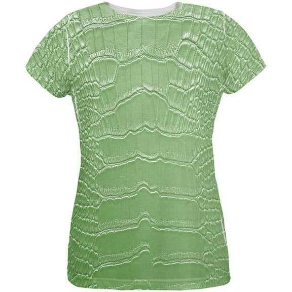 Halloween Alligator Costume All Over Womens T Shirt Multi MD