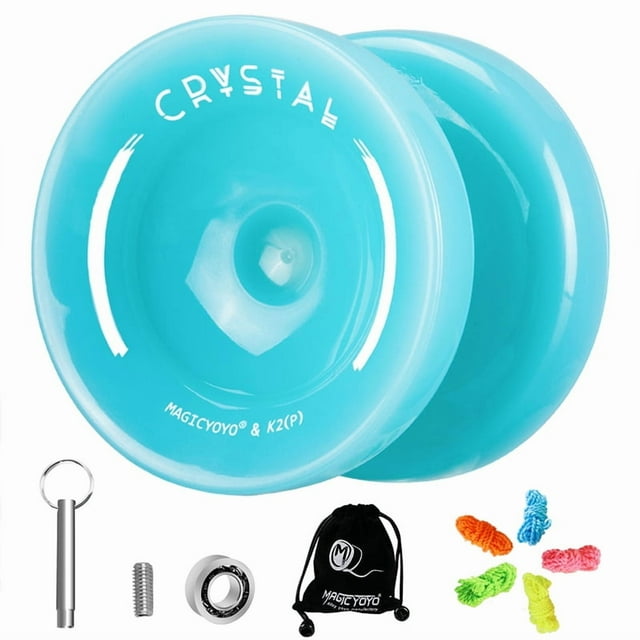 K2 CRYSTAL Yoyo, Yo-Yo Réactif à Double Usage pour Débutant, Roulement de Remplacement Non Réactif pour Avancé