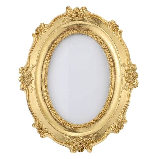 CIMAXIC Vintage Photo Frame Resin Picture Frame Decor Desktop Embossed Photo Holder,8.27"X6.89"X0.79"