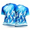 thumbnail image 6 of XUNKUSGA T Shirts for Man Fashion Soccer Print Crewneck Short Sleeve Mens T-Shirts Lightweight Breathable Quick Dry Mesh Graphic Tees for Training,#1,S, 6 of 7