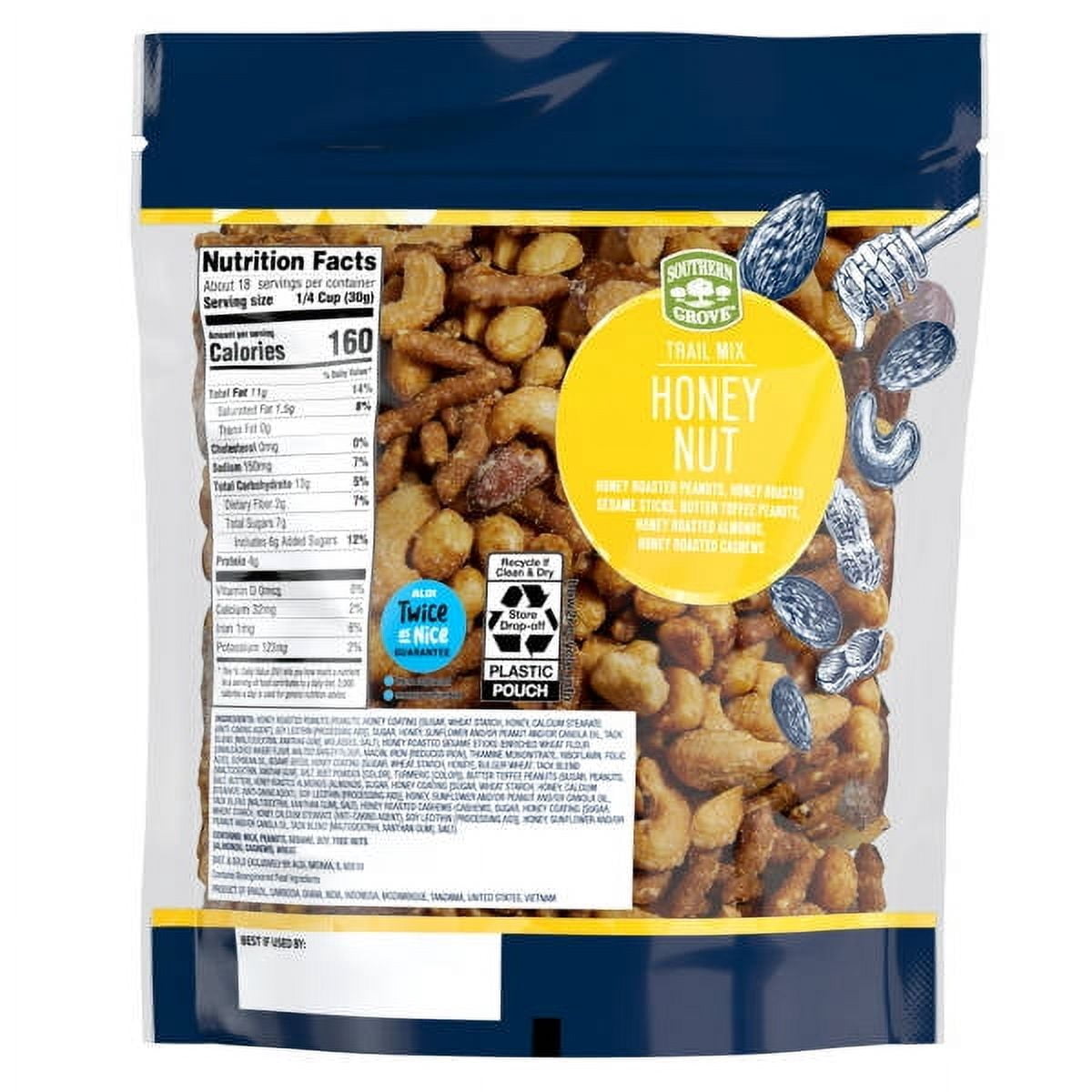 Honey Nut Trail Mix, 19 oz- Pack of 3
