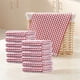 thumbnail image 5 of Checke Toallas Decorativas Juego Paños Mano Absorbentes Hilo Algodón Secado Rápido para Del Baño Rojo, 5 of 9