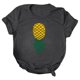 thumbnail image 1 of Gibobby Playera Manga Corta para Mujer Mujeres Casual Piña Impresión Mangas Cuello Redondo Camiseta Suelta Blusa Tops(Gris oscuro,CH), 1 of 4