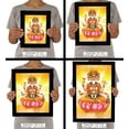 thumbnail image 7 of IBA Indianbeautifulart Lord Brahma On Lotus Picture Frame Religious Poster With Frame Black Wall Frame&nbsp;Elephant&nbsp;God&nbsp;Photo&nbsp;Frame Wall Decor&nbsp;For Home/ Office/ Temple, 7 of 7