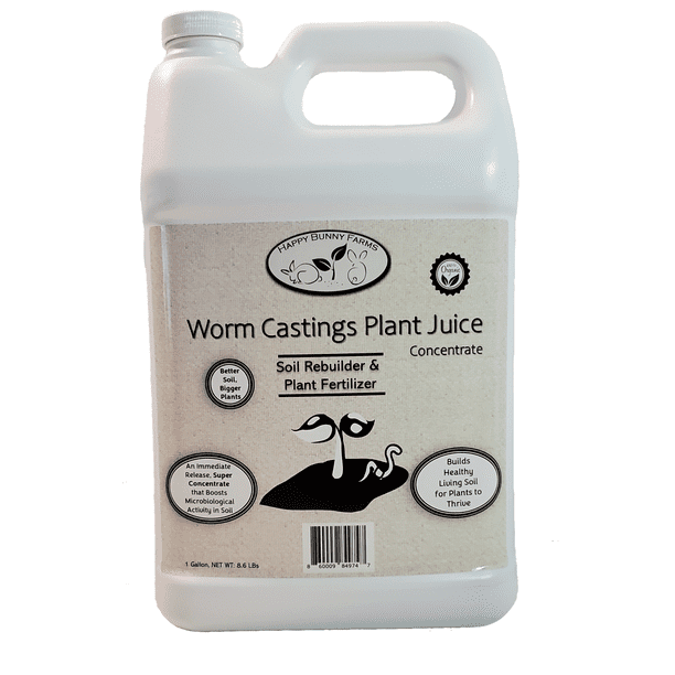 Worm Tea Plant Juice Gallon. Super Concentrated Worm Tea with Kelp