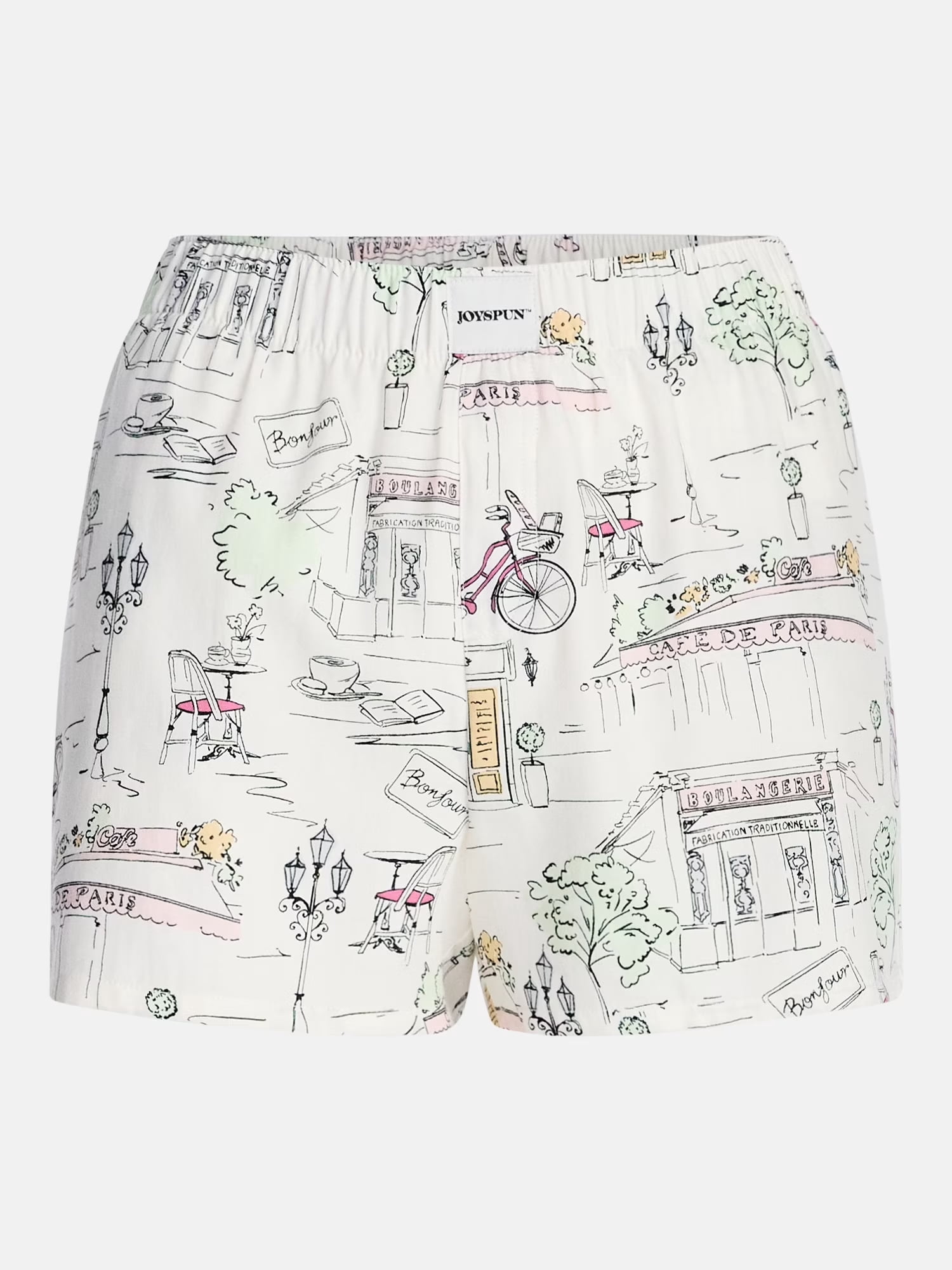 Joyspun Women's Woven Pajama Boxer Shorts, 3'' Inseam, Sizes XS-2X