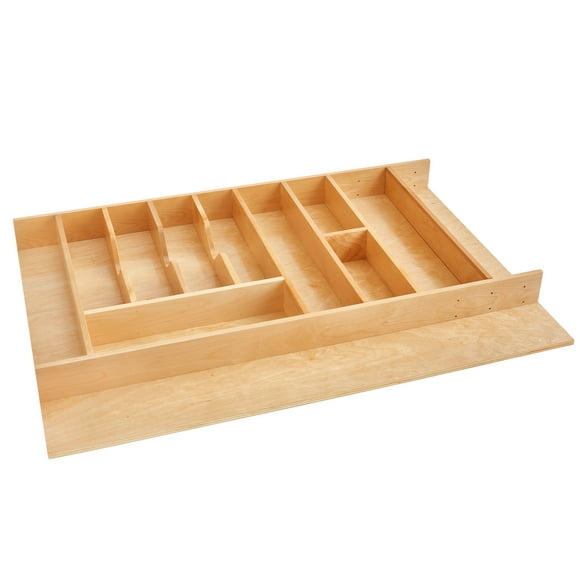 Rev-A-Shelf Wood Trim-to-Fit Drawer Organizer Insert, 33.13 x 22 In, 4WUT-3