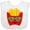 AA-White, variant on Inktastic French Fries Funny Fry Lover Boys or Girls Baby Bib