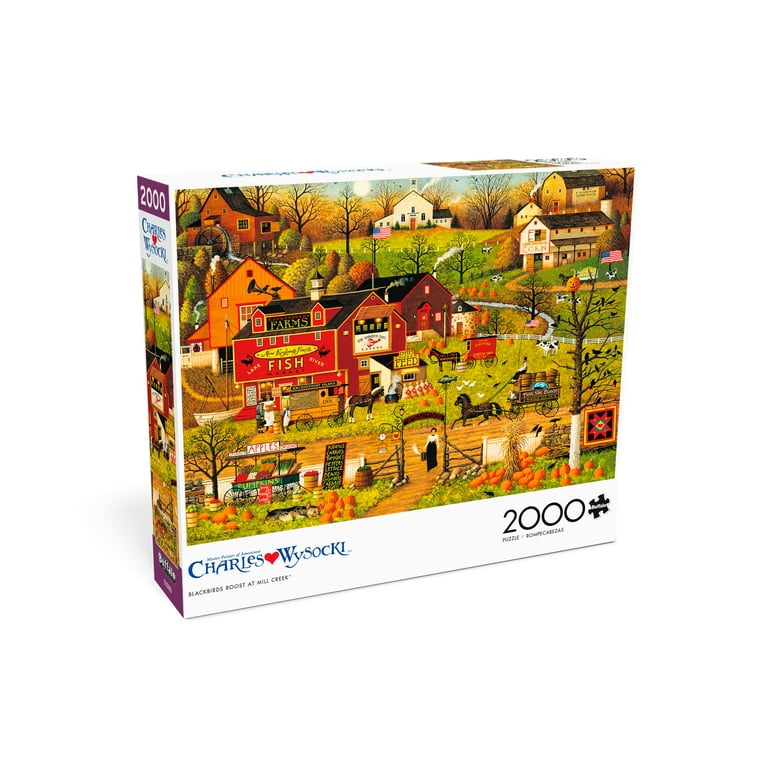 Buffalo Games 2000-Piece Charles Wysocki Blackbirds Roost Puzzle