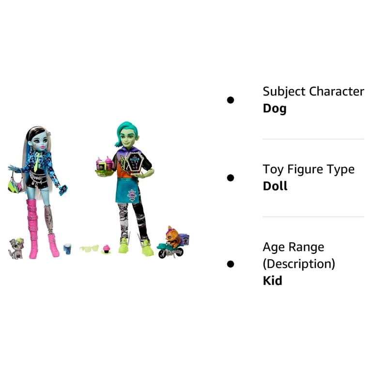 Monster High Coffee Break Frankie Stein & Deuce Gorgon Doll Set
