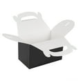 thumbnail image 6 of Restaurantware Gable Gift Boxes 100 Count 8.5 x 4.75 x 5.5 Inches Paper Cardboard Boxes Greaseproof With Handle Recyclable Black Party Favor Boxes For Weddings, 6 of 10