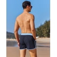 thumbnail image 6 of COOFANDY Men's Swim Trunks Quick Dry Swimsuit Color Block Bathing Suit 3 Inch Swimwear Blue, 6 of 7