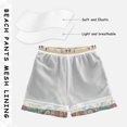 thumbnail image 3 of FORMRS Boys Swim Trunks Quick Dry Mesh Liner Boardshorts Sizes XS-XL, Beige Rainbow, 3 of 7
