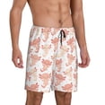 thumbnail image 6 of Mens Pajama Shorts, cute kawaii pink axolotl Sleep Shorts Men Pajama Bottoms Lounge PJ Shorts with Pockets, 6 of 6