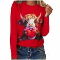 thumbnail image 7 of Gamivast Going out Tops Womens Valentines Day Sweatshirts Plus Size Cute Crew Neck Long Sleeve Funny Pullover Trendy Drop Shoulder Tunic Blouses Festival Outfits, 7 of 7