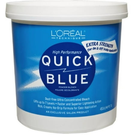 L'Oreal Quick Blue Powder Bleach, 1 lb (Best Bleach For Silver Hair)