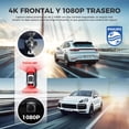 thumbnail image 4 of PHILIPS DashCam para Auto 4K Front and Rear 1080P, WiF Camara para Carro 3'', Camara Automovil con Súper Visión Nocturna with Free 32GB Card, Loop Recording, Parking Mode, Smart App Control, 4 of 5