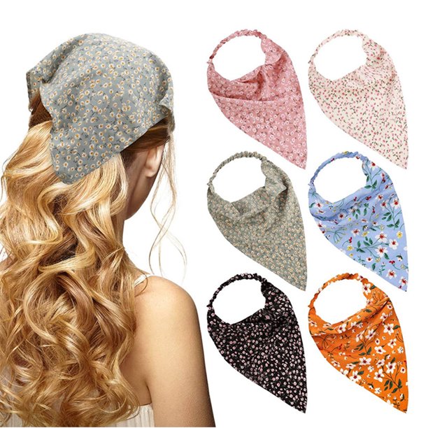 KABUER MultiColor Hair Bands for Women Head Scarf Elastic Hair Bandannas Scarf Headband Hair