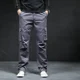 thumbnail image 5 of Pantalones cargo rectos para hombre, pantalones casuales para hombre, multibolsillos, estilo coreano de lujo, Y2k, vintage, corte regular, 5 of 5