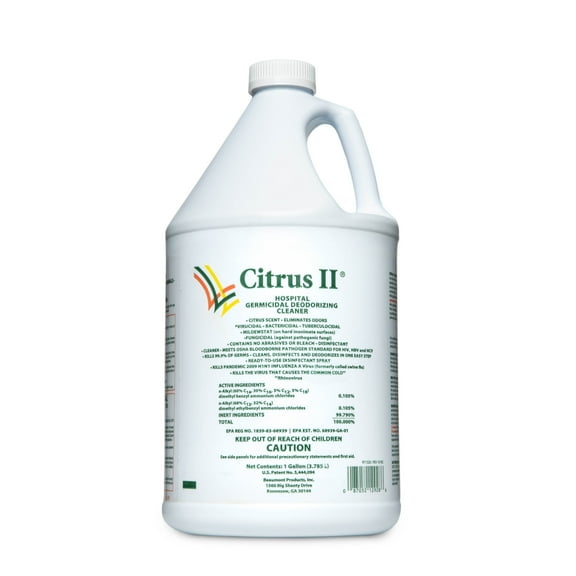 Citrus II Fresh Citrus Scent Hospital Germicidal Deodorizing Cleaner, 1 gal