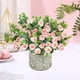 thumbnail image 1 of Decoración del hogar Flores artificiales Flores falsas Ramo de simulación Rosas Yasi Hogar Sala de estar Flores decorativas Boda Arreglos de jardinería Flores de simulación Ramo de simulación de rosas, 1 of 6