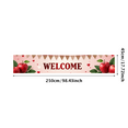 thumbnail image 3 of Welcome Party Banner Colorful Hearts Stars Backdrop Background Decorations Home Event Photography Props Party Supplies, 3 of 4