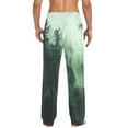 thumbnail image 4 of FORMRS Mens Pajama Pants with Pockets Sleepwear Lounge Bottoms Sizes S-2XL, Green Forest, 4 of 7