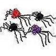 thumbnail image 2 of 1 Set 4 Pcs Halloween Plush Spider Decoration (golden Silver Black Red Purple), 2 of 3