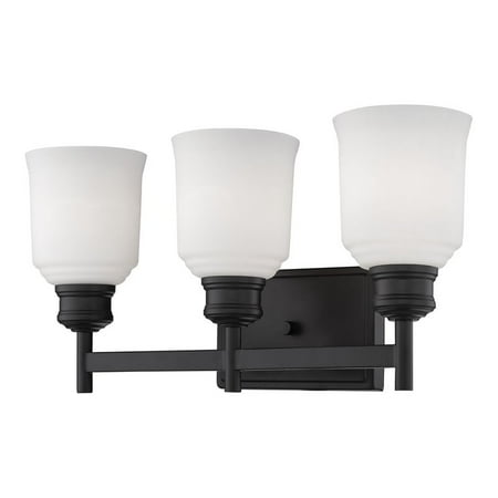 

Millennium Lighting 9.25 3-light Metal Vanity Light in Matte Black